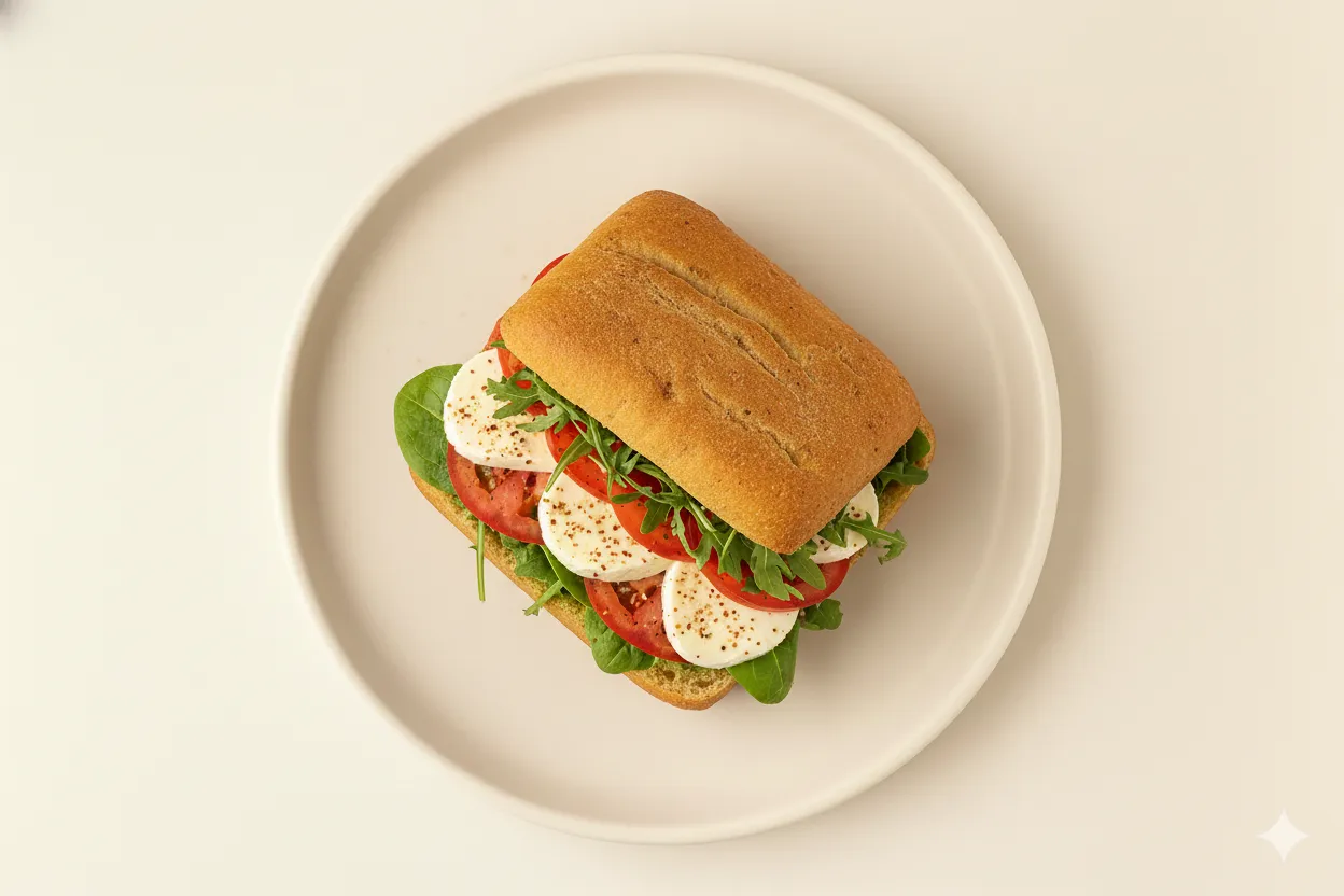 Pesto Soslu Sandviç