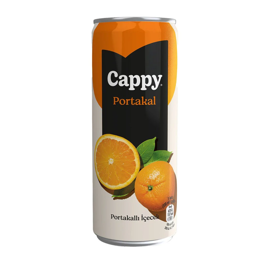 Cappy Portakallı İçecek Kutu 330 Ml