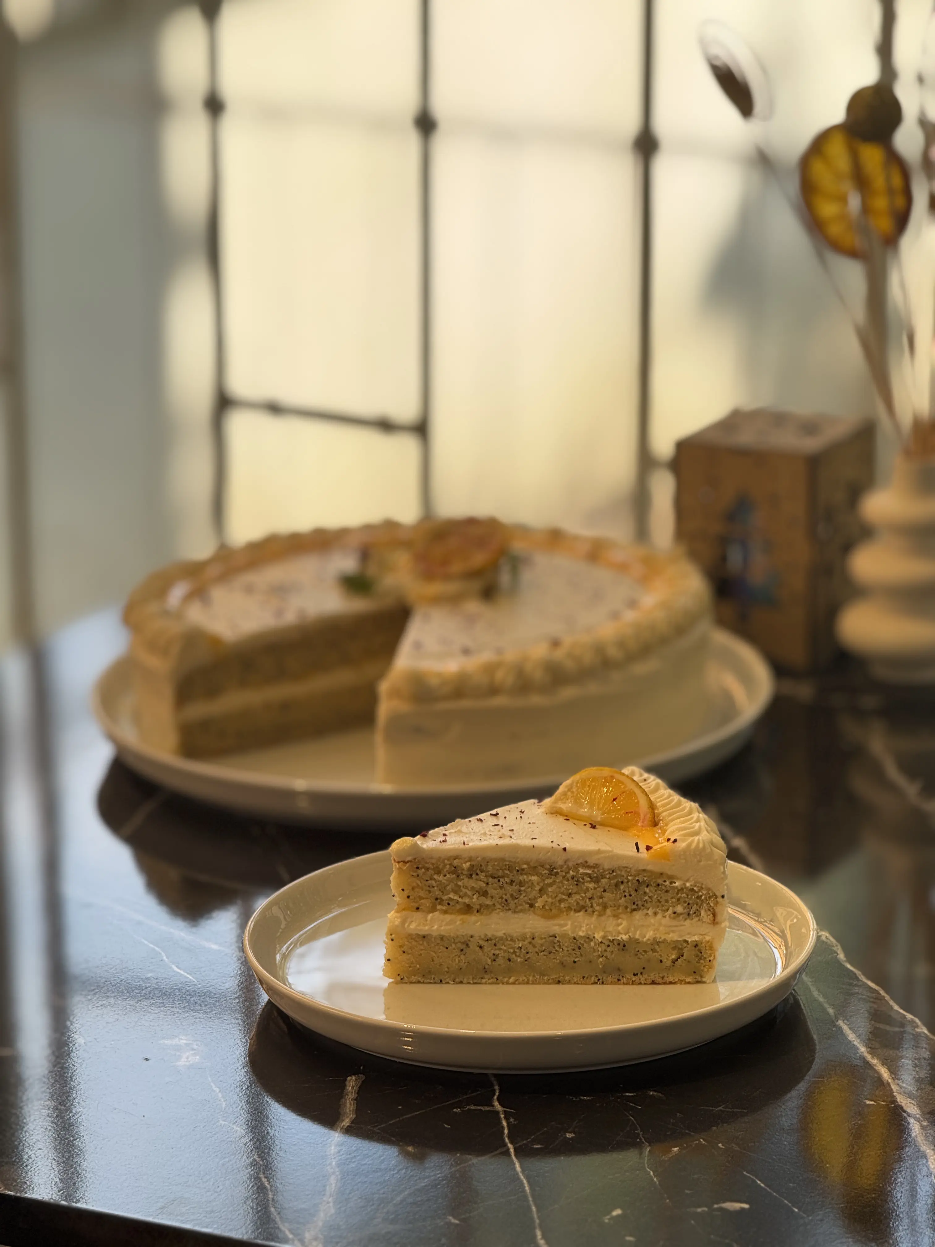 Haşhaşlı Limonlu kremalı kek